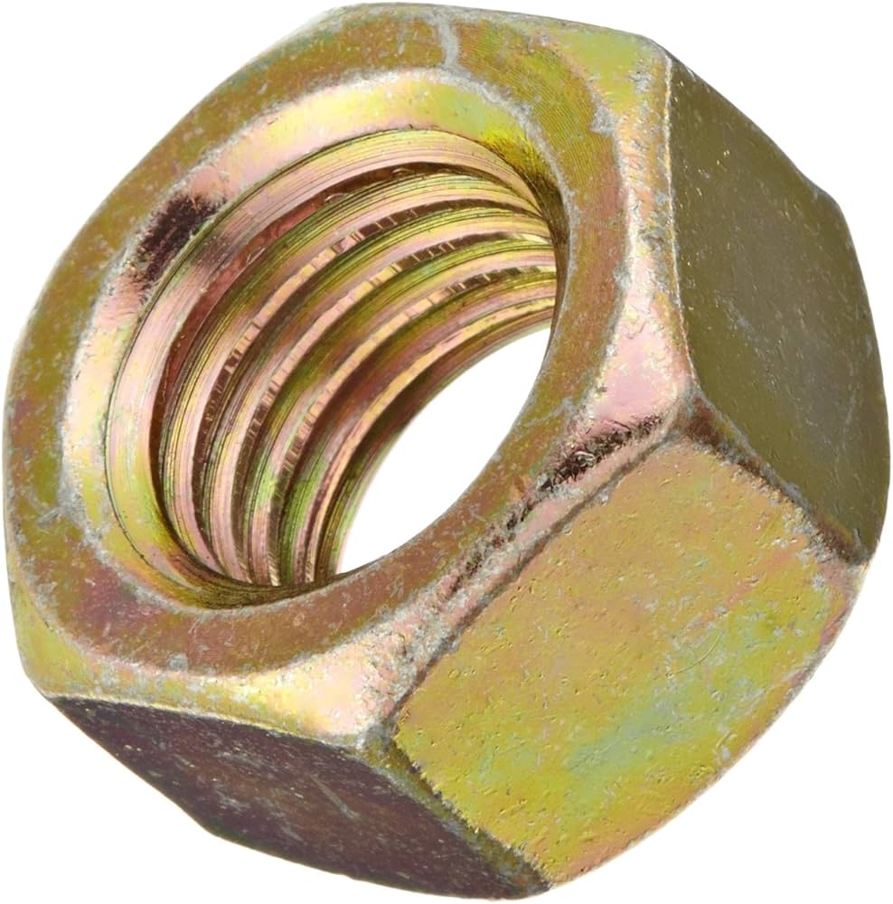 Picture of Brighton Best 522062 M24-3.00 Din 934 Coarse Metric Hex Nut Class 8 Din 934 Coarse Zinc Yellow Cr+6